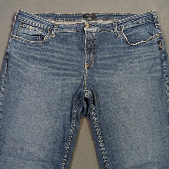 Silver Jeans Women's 22x28 Fits 22x31 Blue Beau Denim High Rise - Picture 4 of 12